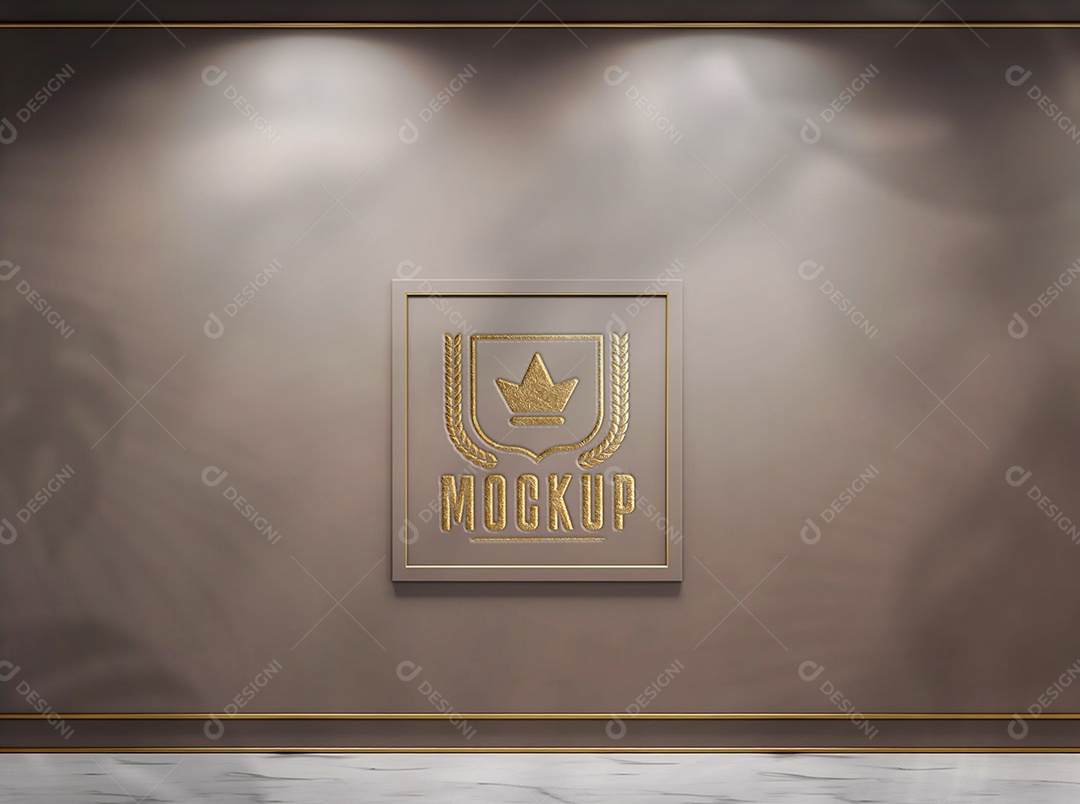 Modelo de Logo Mockup PSD Editável