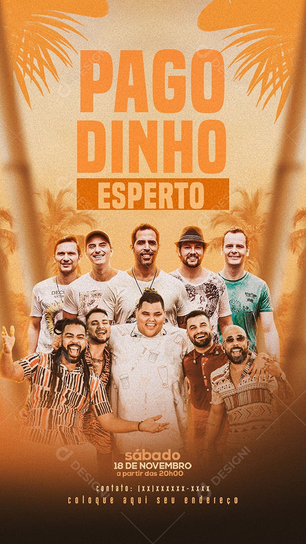 Story Pagodinho Esperto Flyer Social Media PSD Editável