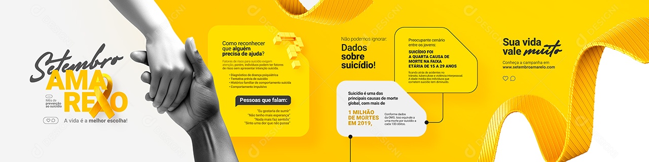 Setembro Amarelo Social Media PSD Editável