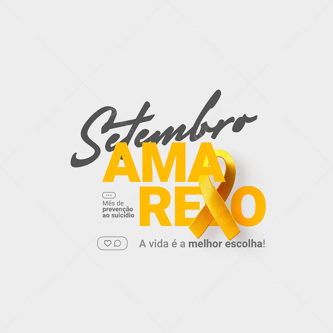 Setembro Amarelo Social Media PSD Editável