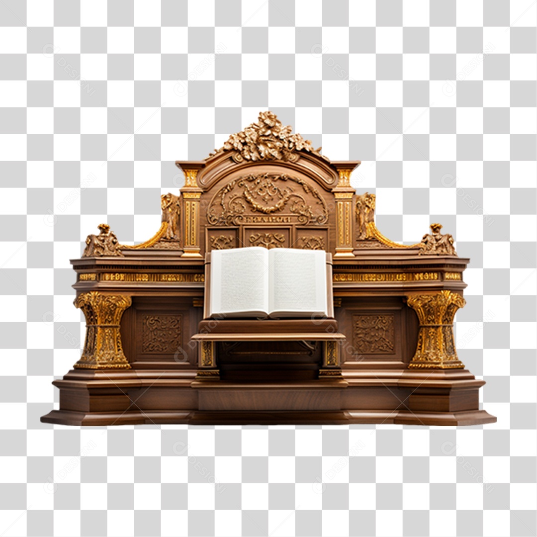 Altar com Bíblia Sagrada PNG Transparente