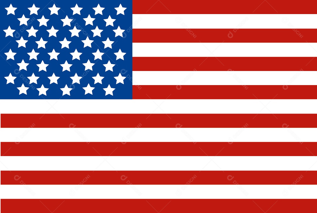 Bandeira dos Estados Unidos Vetor EPS