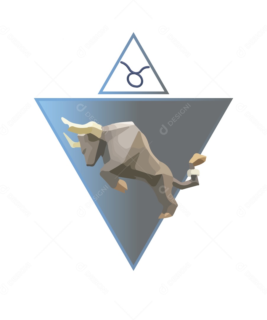 Signo de Touro Ilustração Vetor EPS