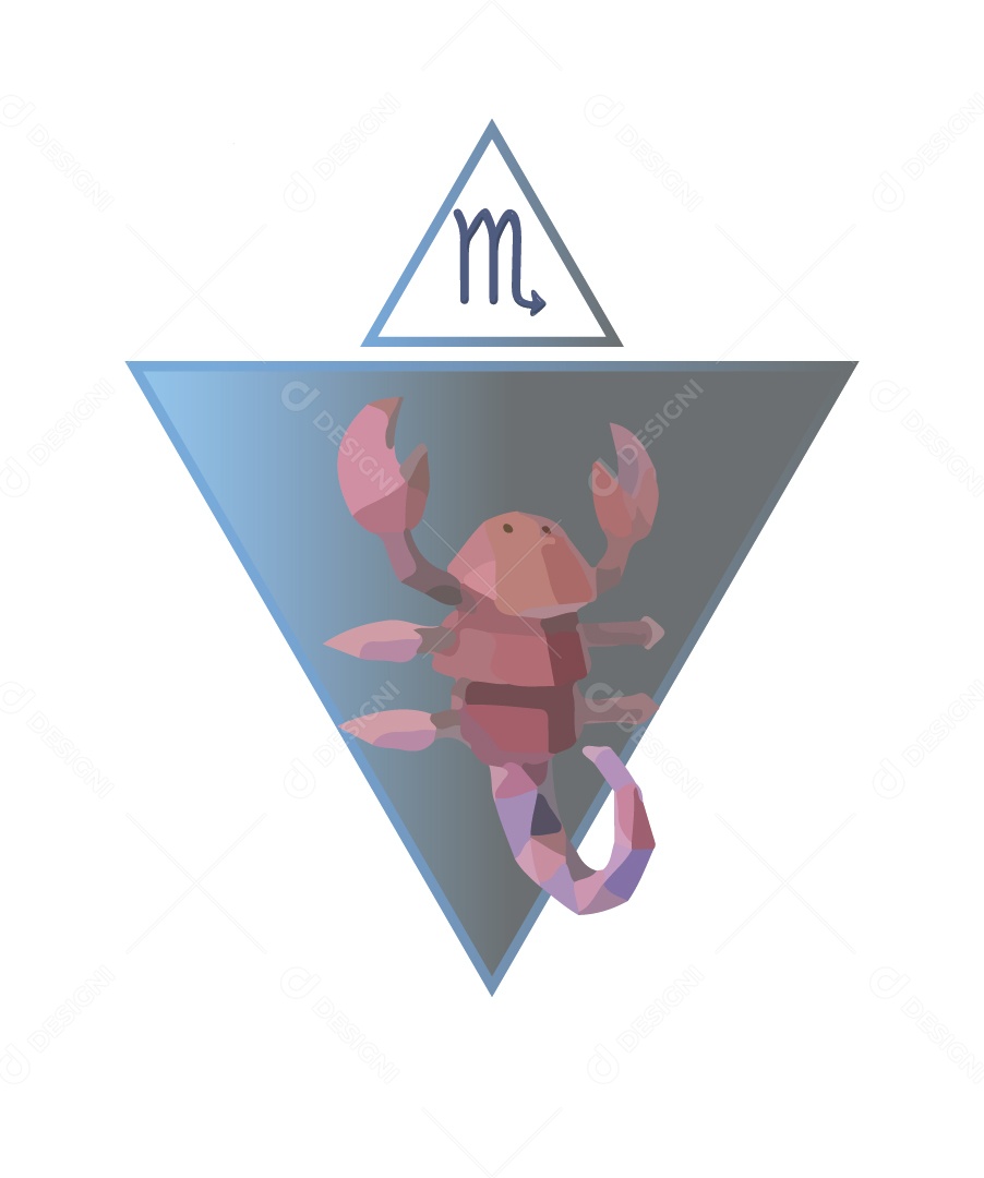 Signo de Escorpiano Ilustração Vetor EPS