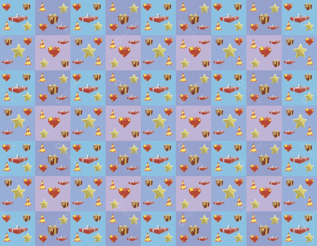 Padrão de  Corações Vetor EPS