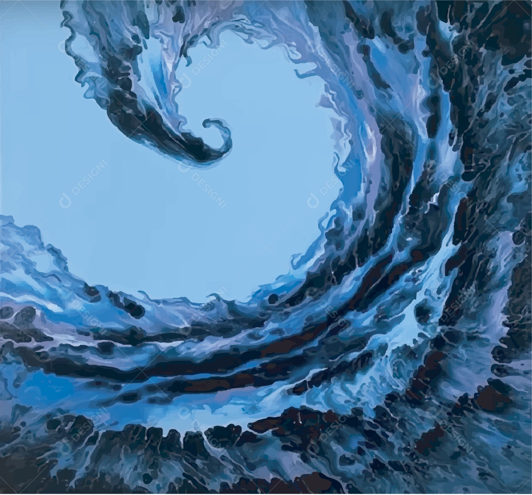 Ilustração de Onda Vetor EPS