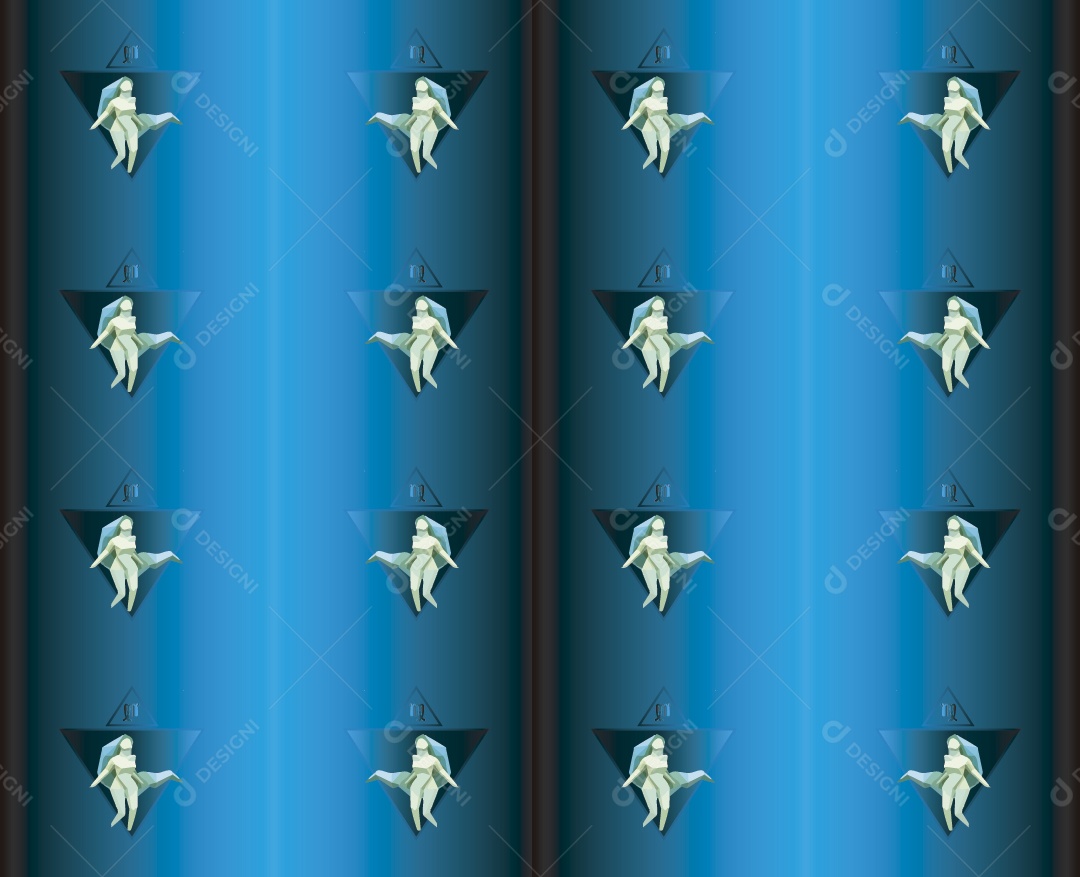 Padrão de Personagem Vetor EPS