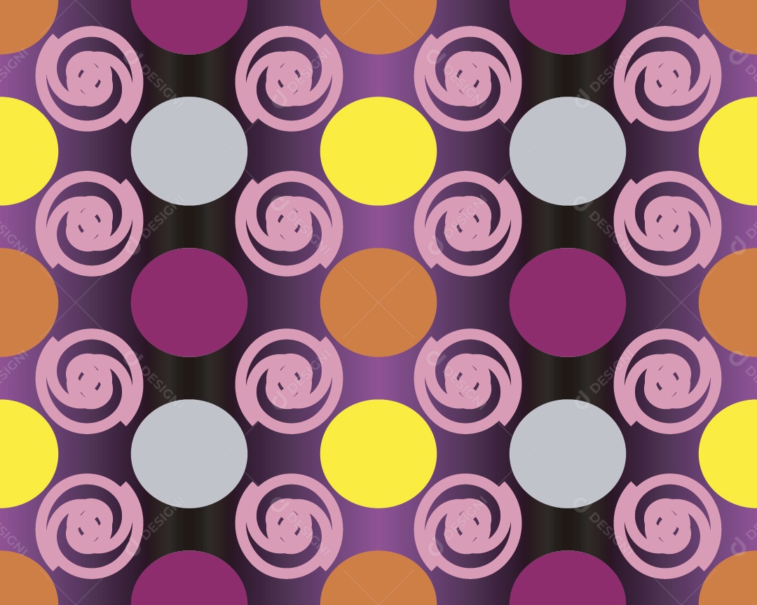 Padrão de Círculos Vetor EPS