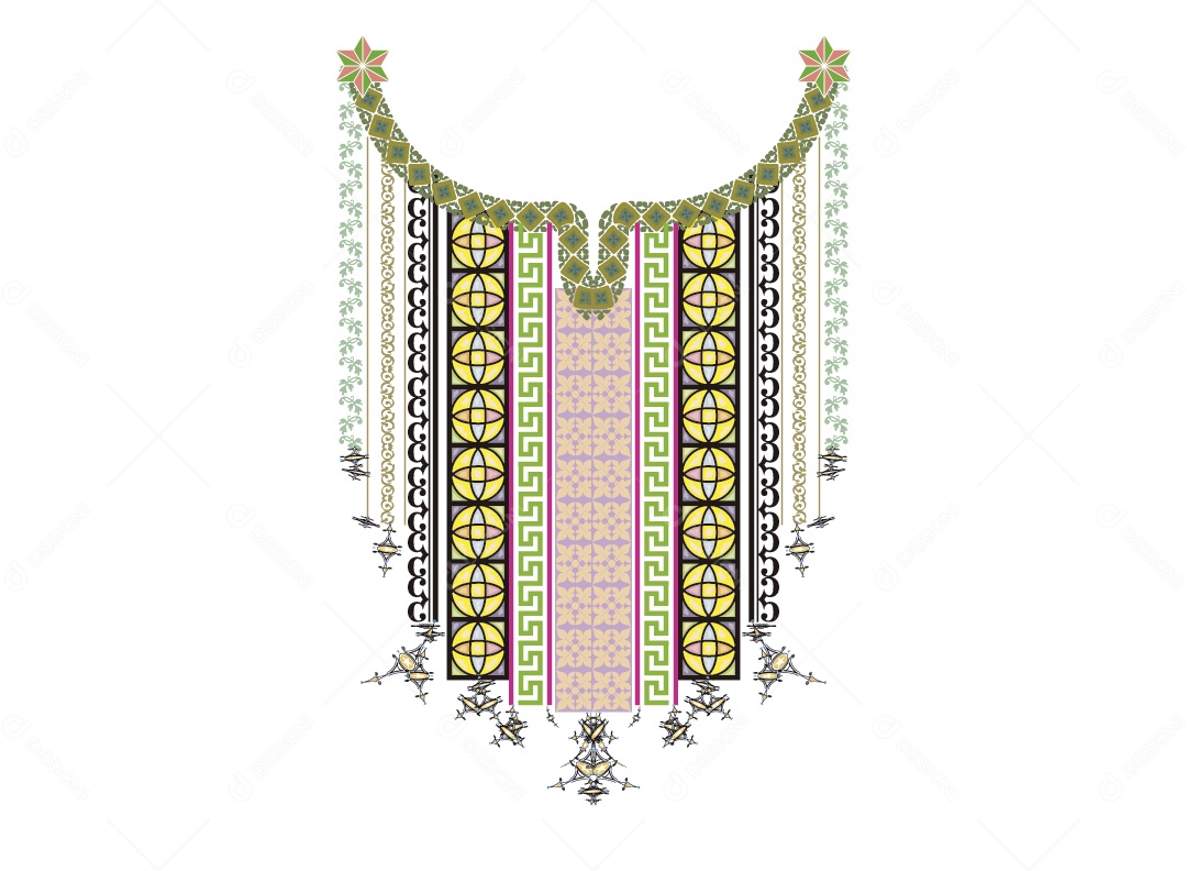 Ilustração de Linha de Pescoço Vetor EPS