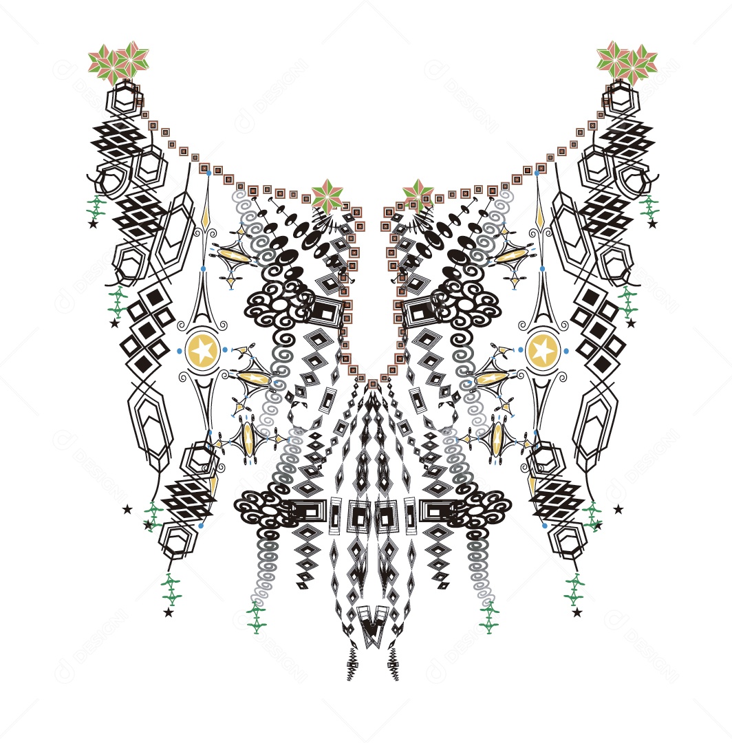 Ilustração de Linha de Pescoço Vetor EPS