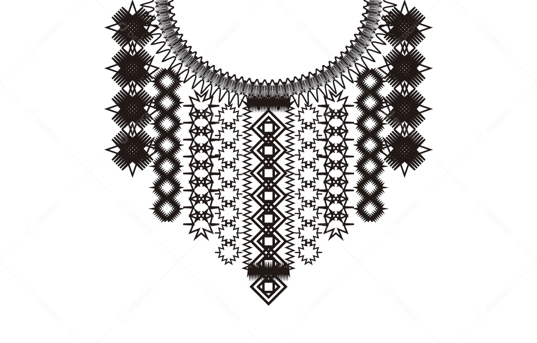 Ilustração de Linha de Pescoço Vetor EPS