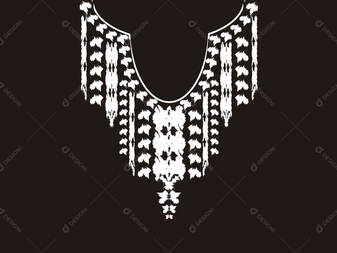 Ilustração de Linha de Pescoço Vetor EPS