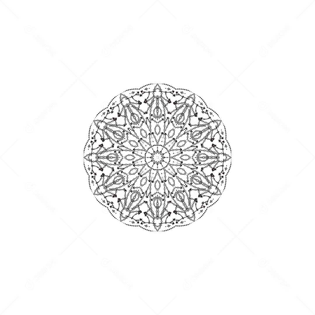 Mandala Ilustração Vetor EPS