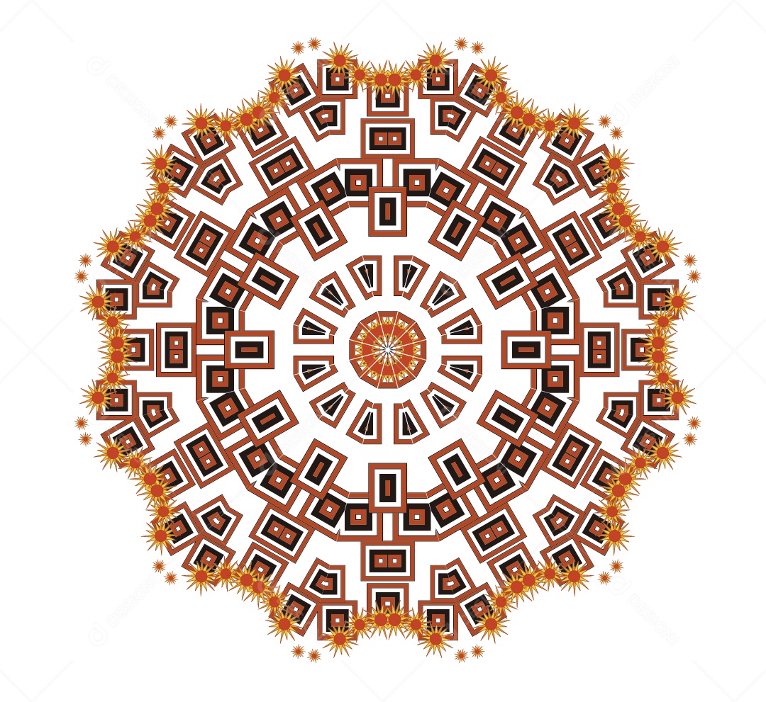 Mandala Ilustração Vetor EPS