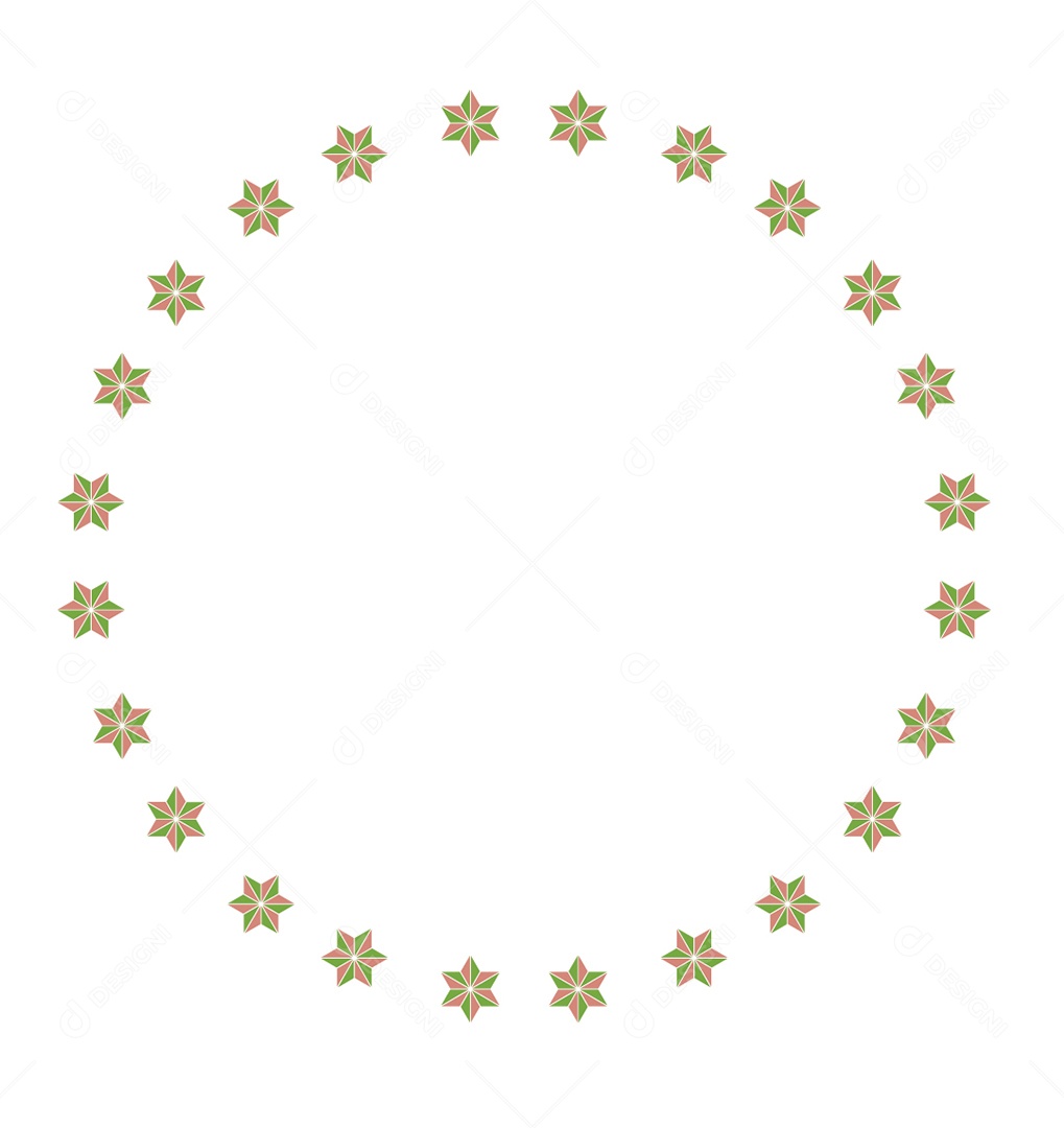 Círculos de Estrelas Ilustração Vetor EPS