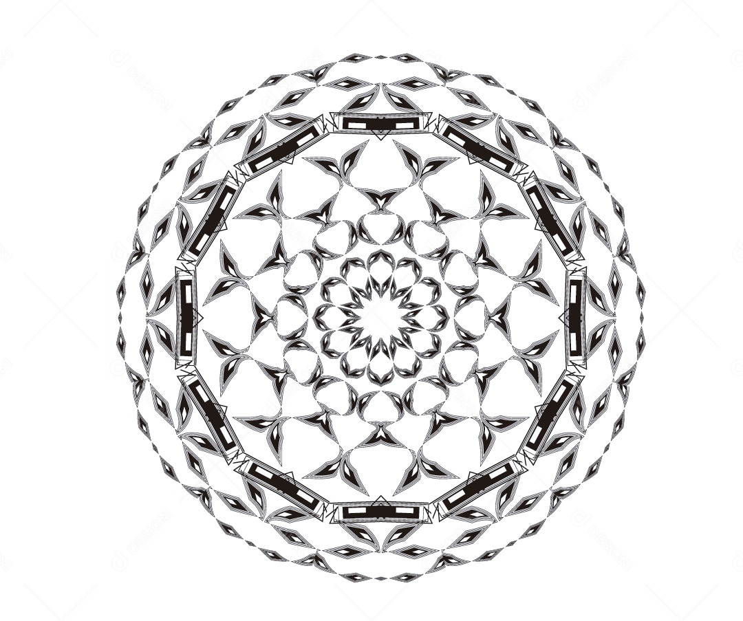 Mandala Ilustração Vetor EPS