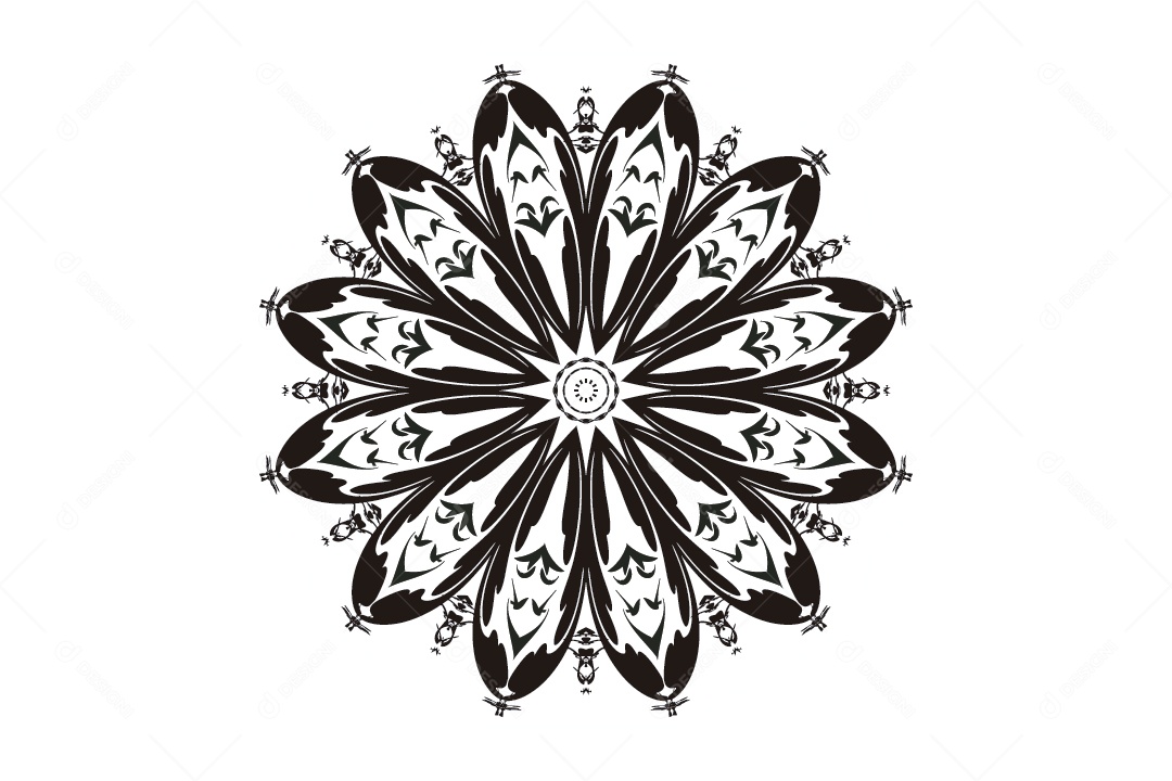 Mandala Ilustração Vetor EPS