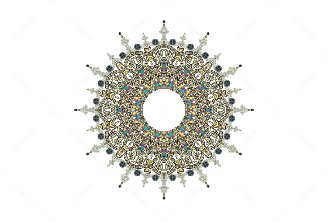 Mandala Ilustração Vetor EPS