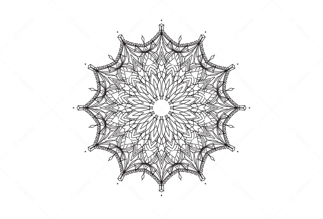 Mandala Ilustração Vetor EPS