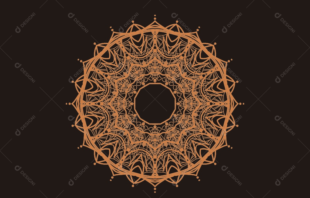 Mandala Ilustração Vetor EPS