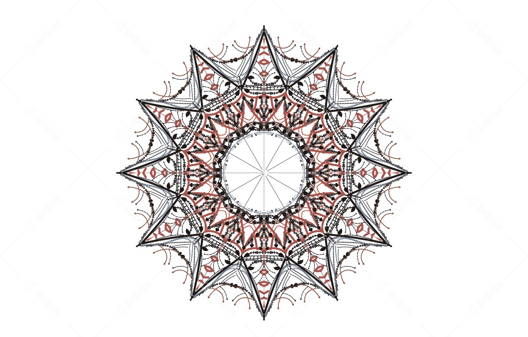Mandala Ilustração Vetor EPS