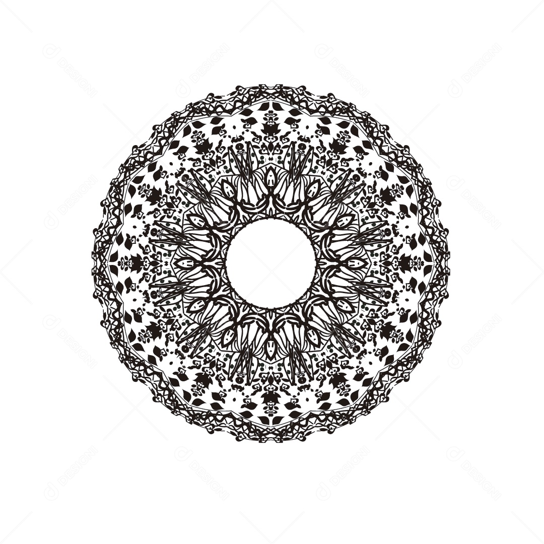 Mandala Ilustração Vetor EPS