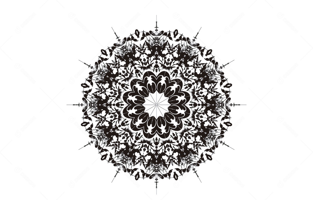 Mandala Ilustração Vetor EPS