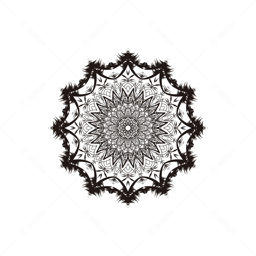 Mandala Ilustração Vetor EPS