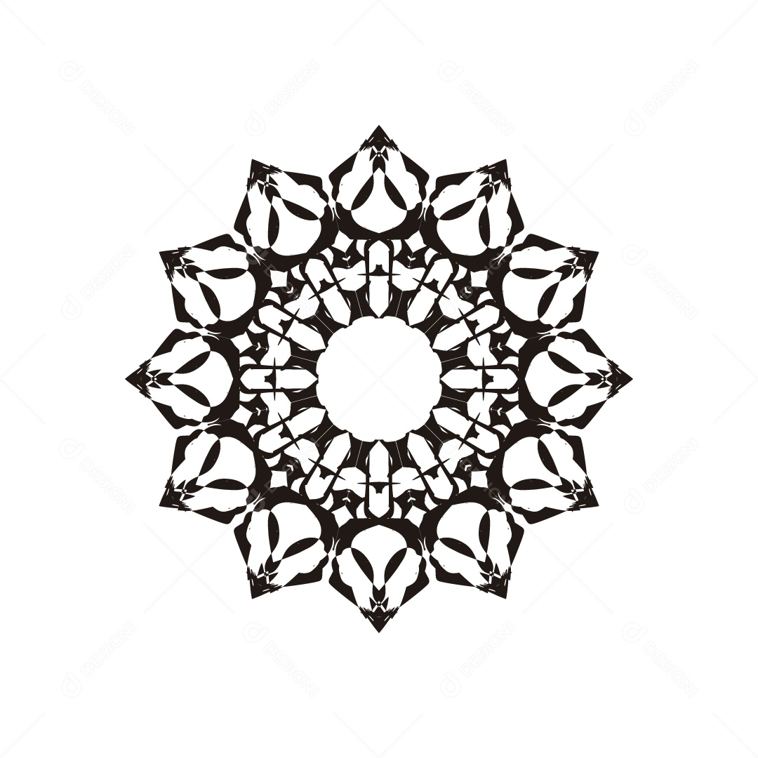 Mandala Ilustração Vetor EPS