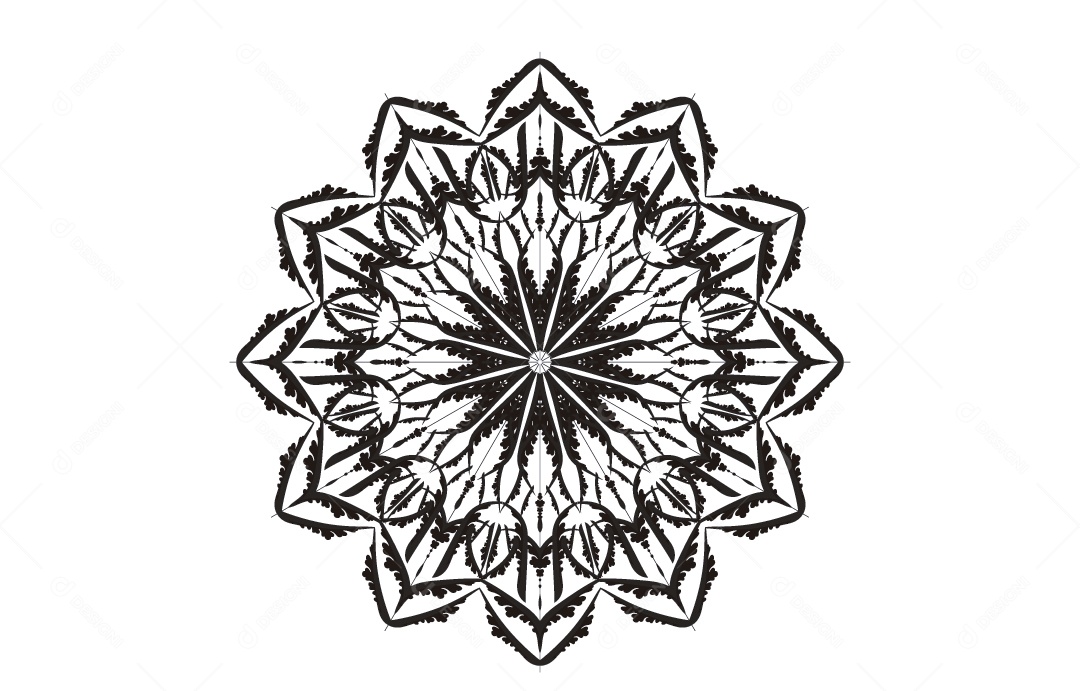 Mandala Ilustração Vetor EPS