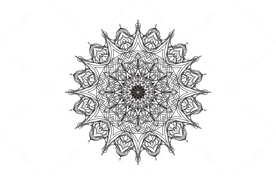 Mandala Ilustração Vetor EPS
