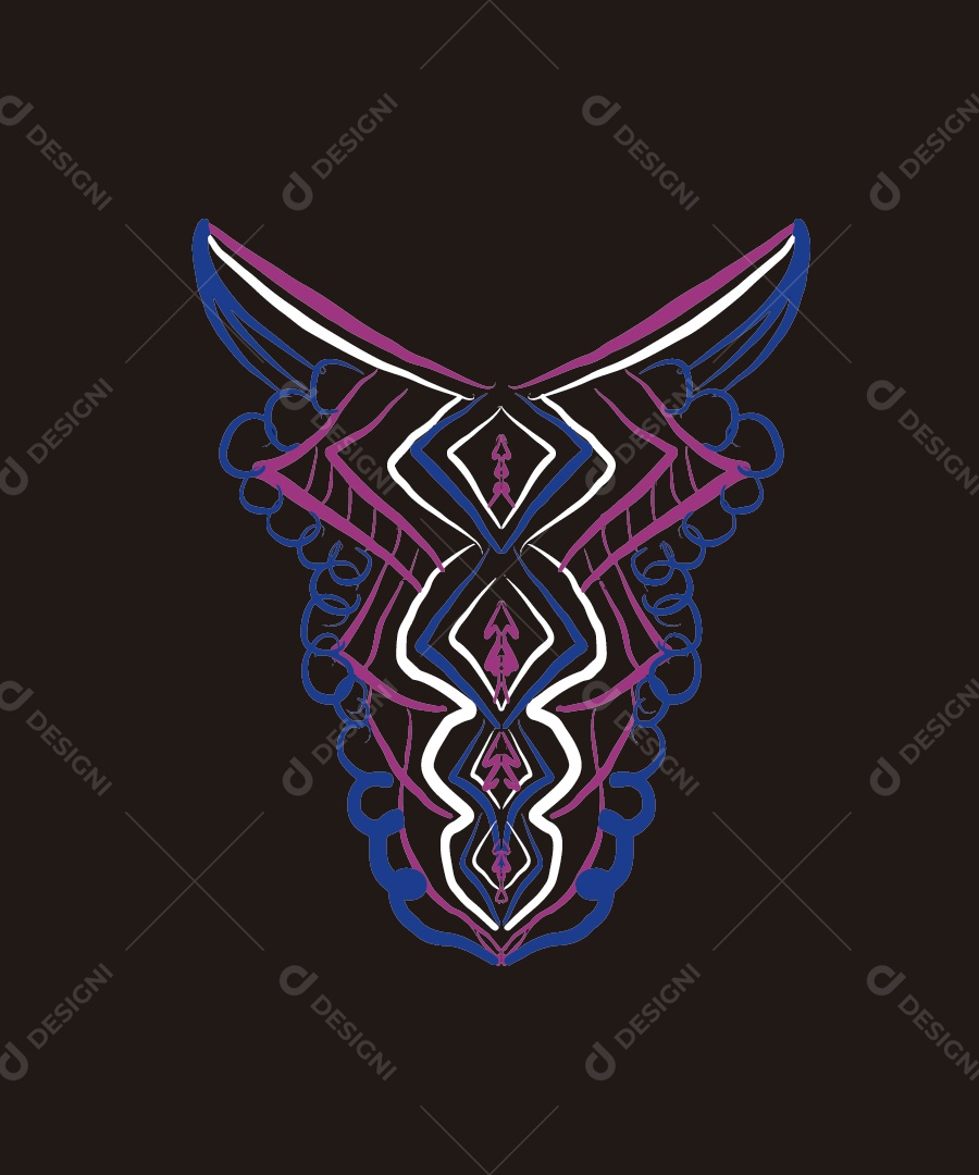 Ilustração de Linha de Pescoço Vetor EPS