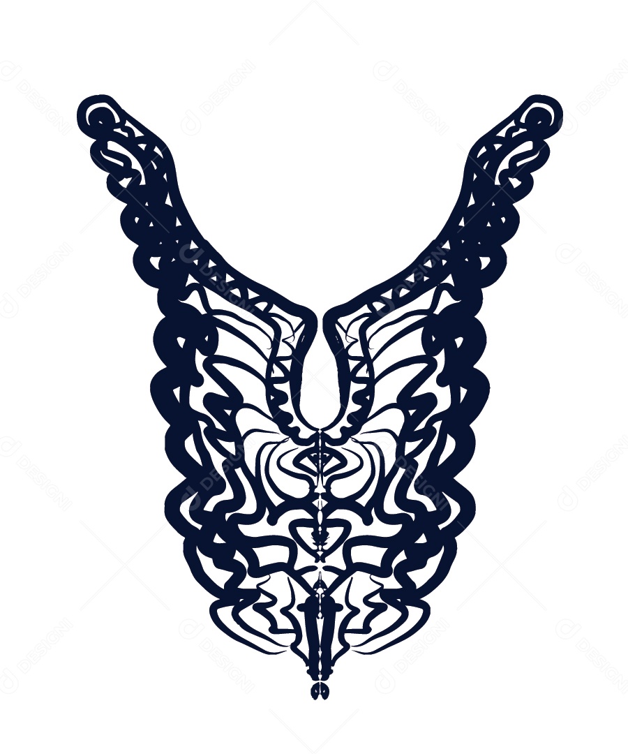 Ilustração de Linha de Pescoço Vetor EPS