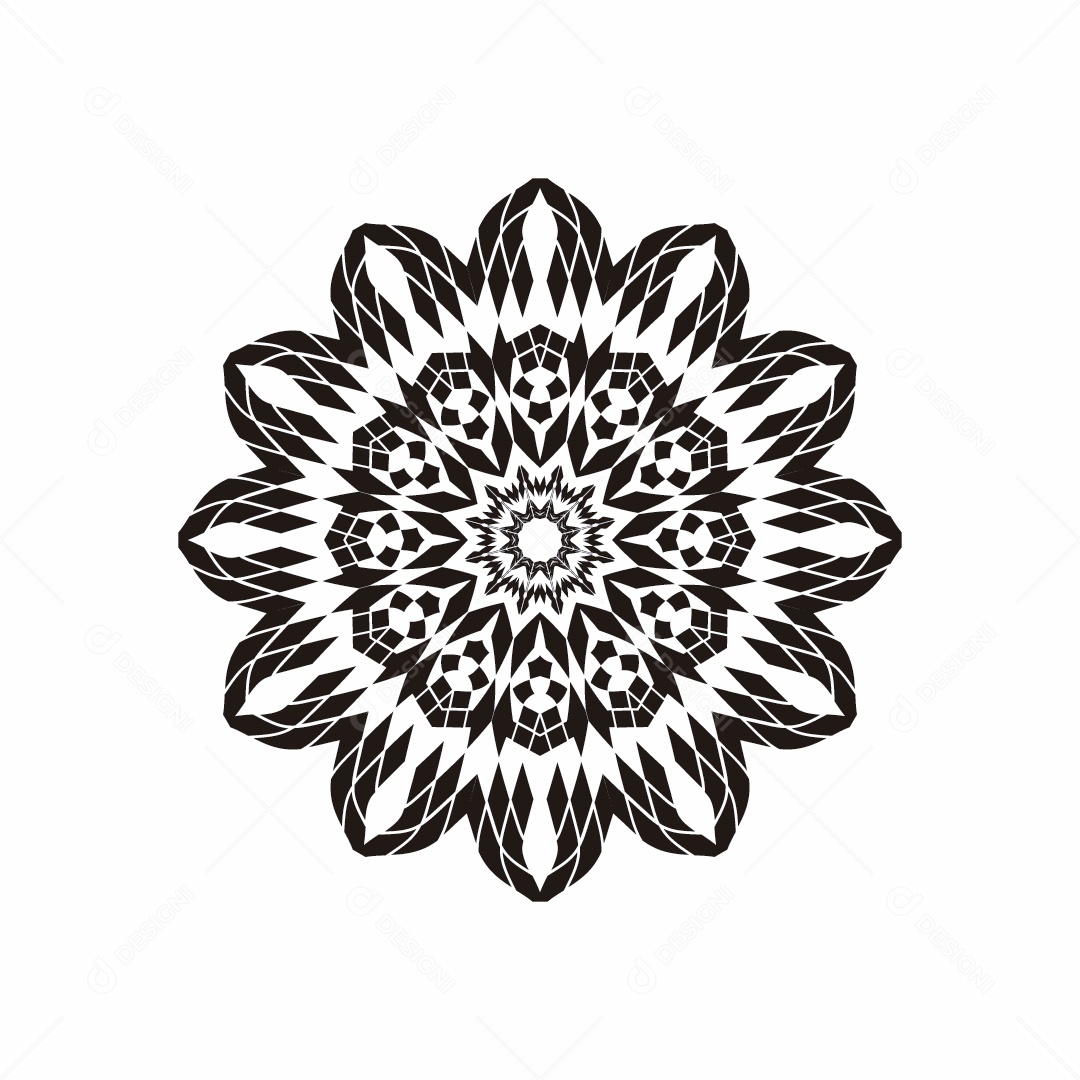 Mandala Ilustração Vetor EPS