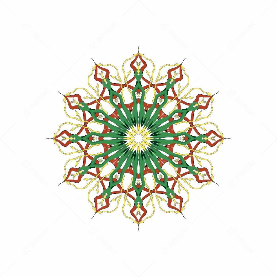 Mandala Ilustração Vetor EPS