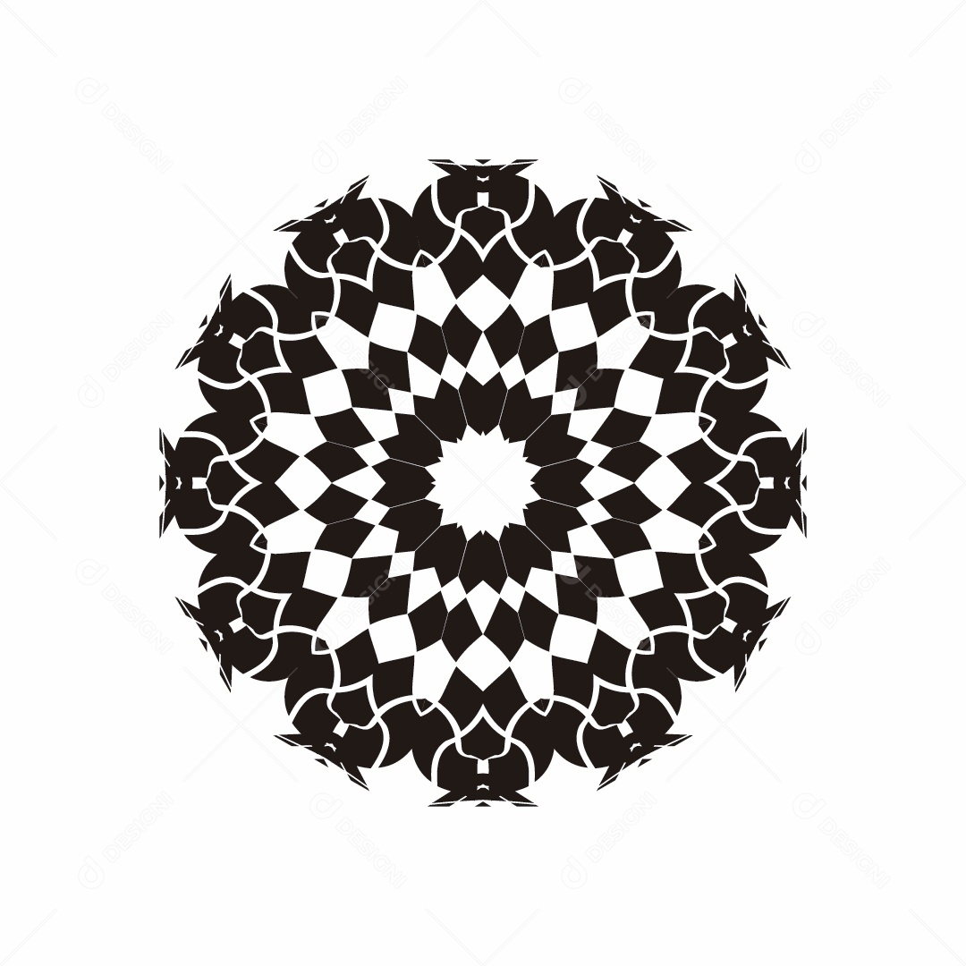 Mandala Ilustração Vetor EPS