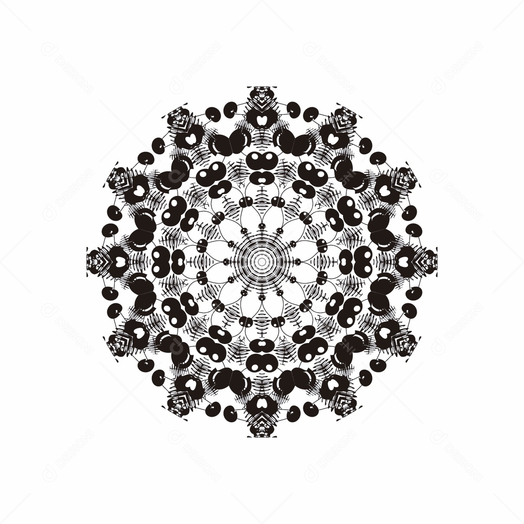 Mandala Ilustração Vetor EPS