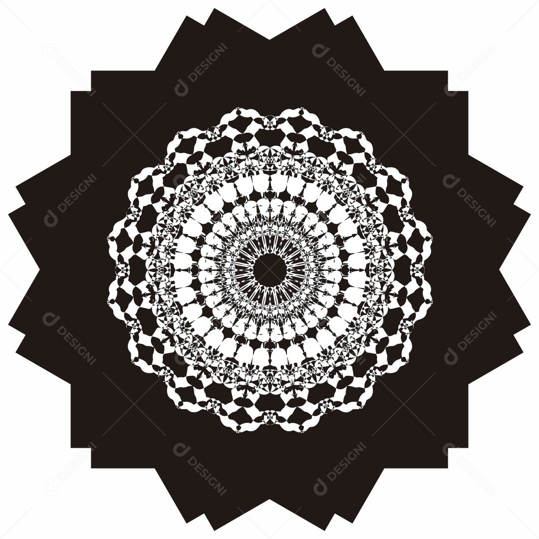 Mandala Ilustração Vetor EPS