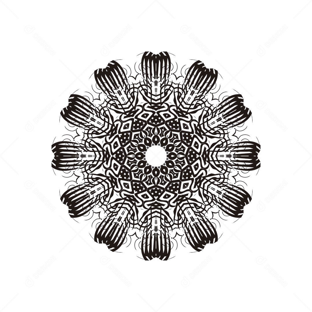 Mandala Ilustração Vetor EPS