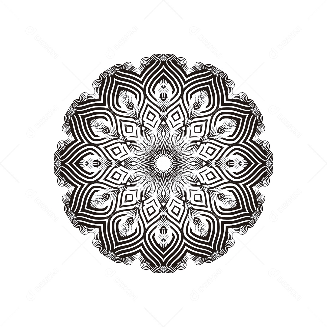 Mandala Ilustração Vetor EPS