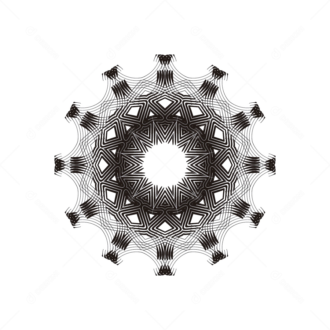 Mandala Ilustração Vetor EPS