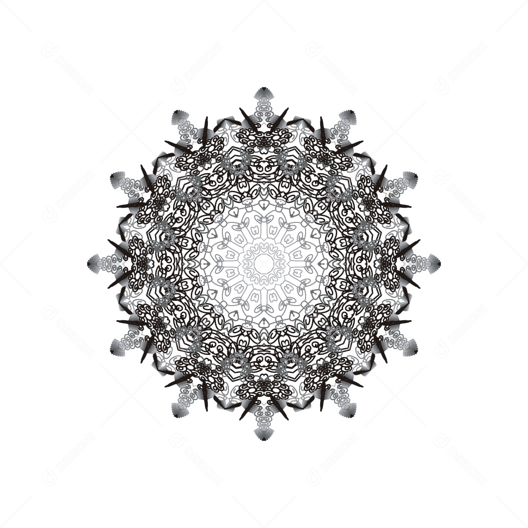 Mandala Ilustração Vetor EPS