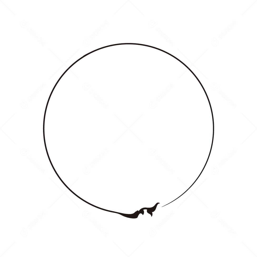 Circulo de Tinta Ilustração Vetor EPS