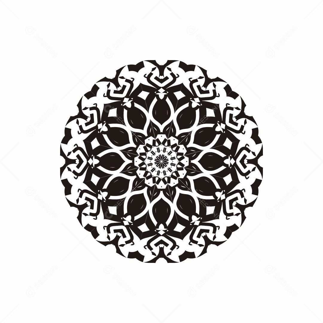 Mandala Desenho Vetor EPS