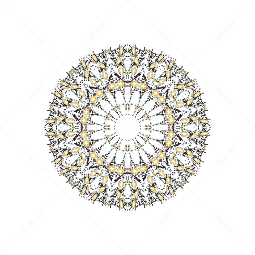 Mandala Desenho Vetor EPS