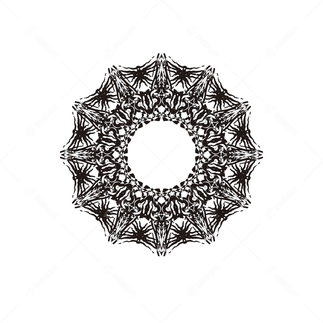 Mandala Desenho Vetor EPS