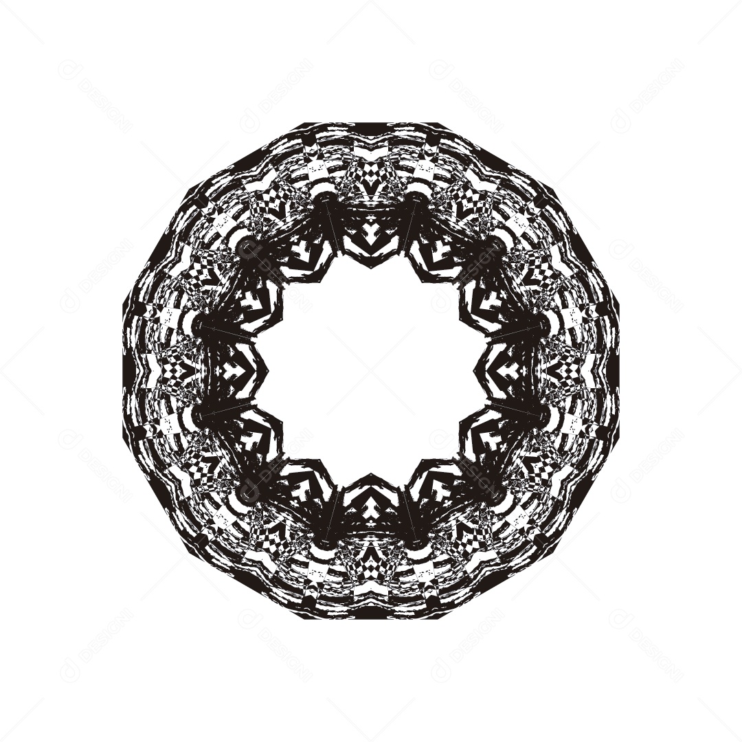 Mandala Desenho Vetor EPS