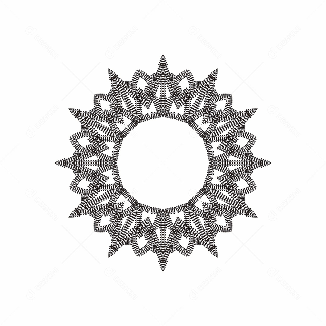 Mandala Desenho Vetor EPS