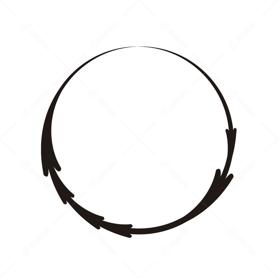 Circulo de Tinta Desenho Vetor EPS