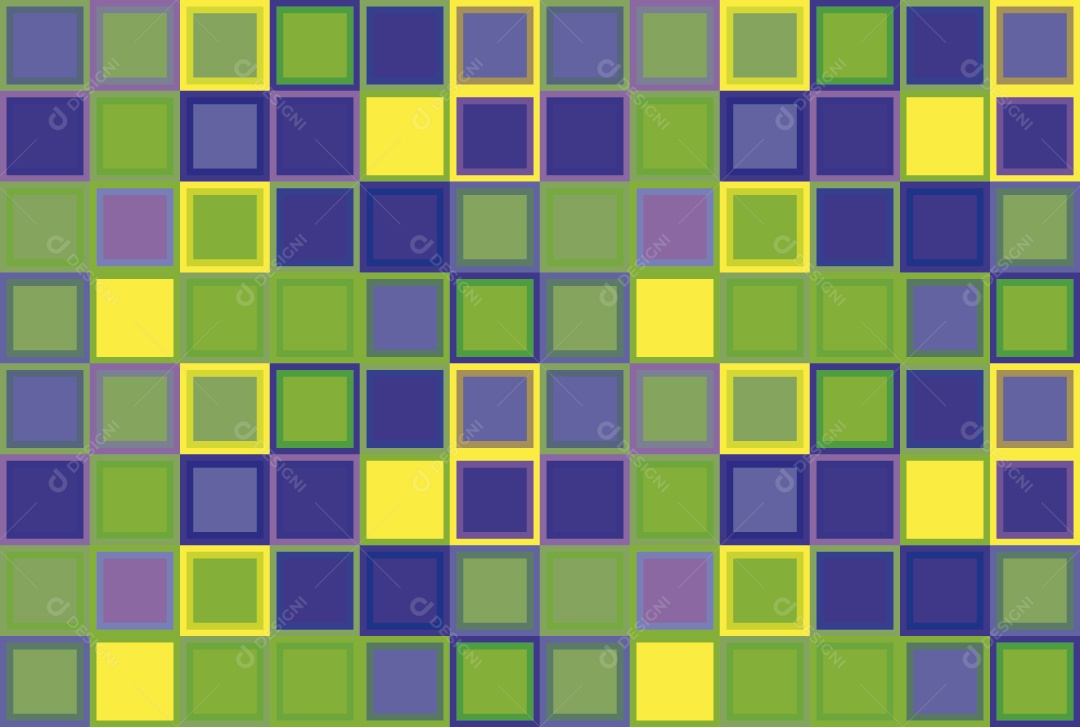 Padrão Quadriculado Colorido Vetor EPS